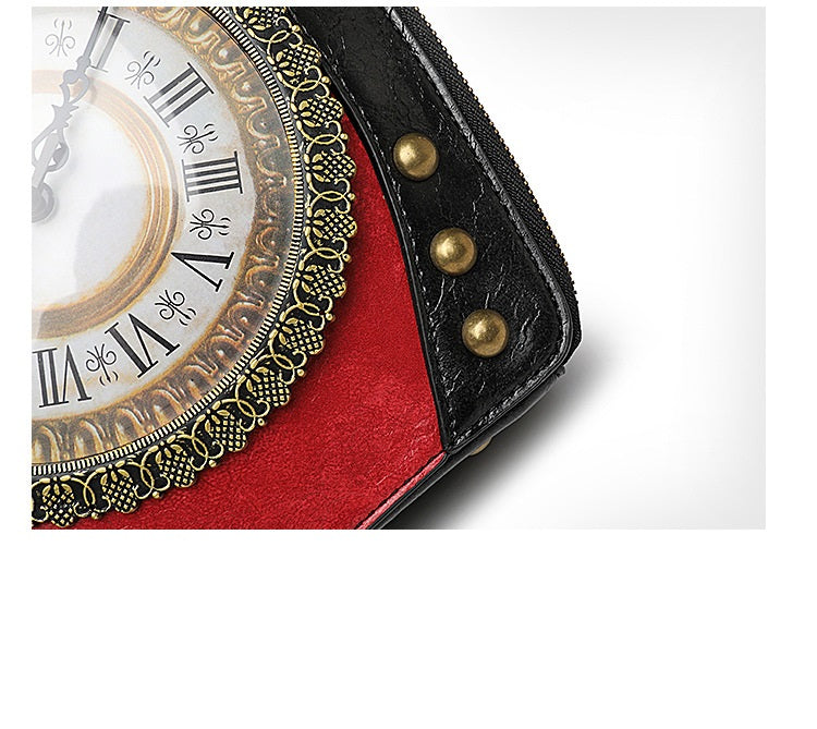 Bolso con Forma de Reloj Vintage