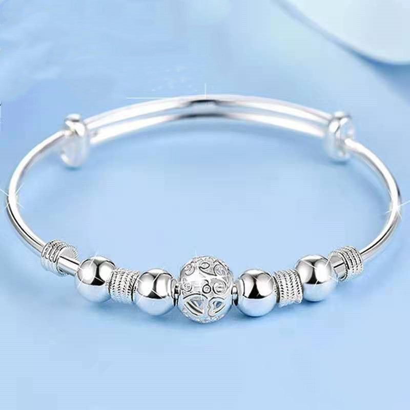 Brazalete Plata Lucky Beads