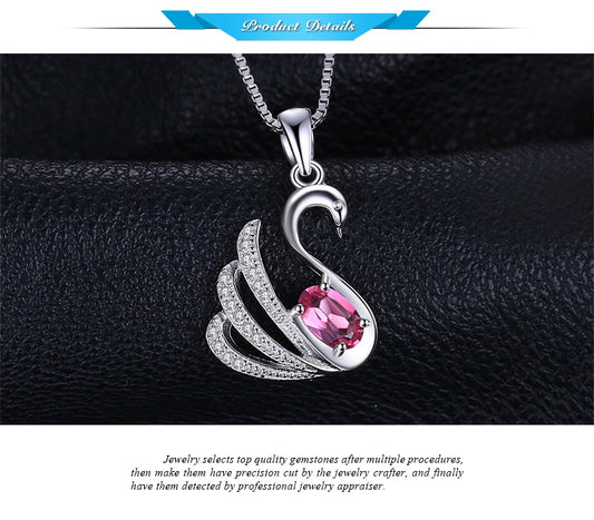 Colgante Plata & Topacio Cisne