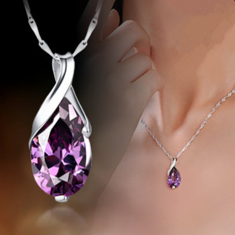 Colgante Plata Amatista Purpura