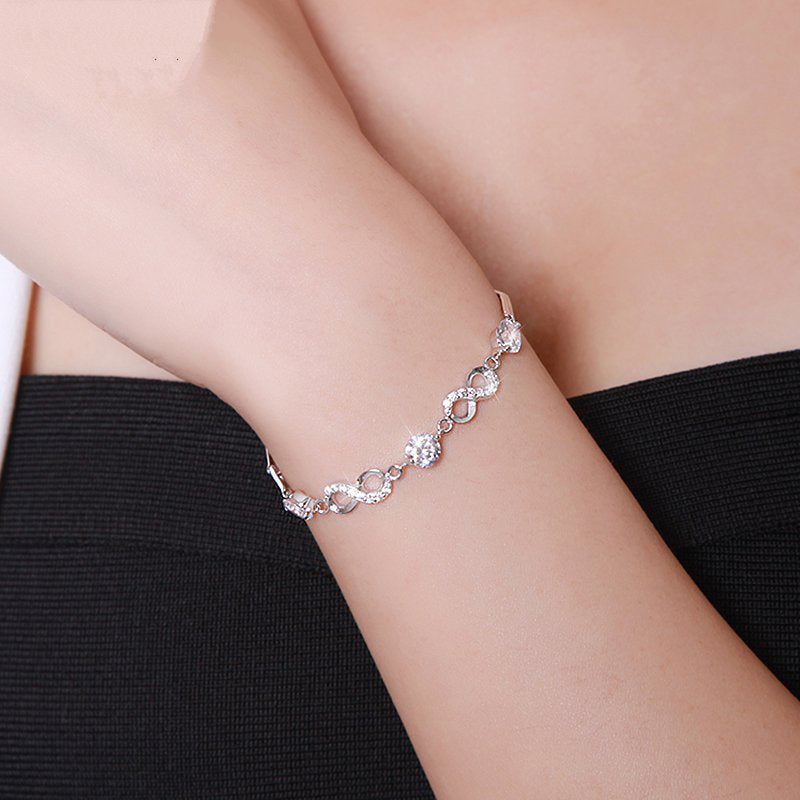 Pulsera Plata Lazo Infinito