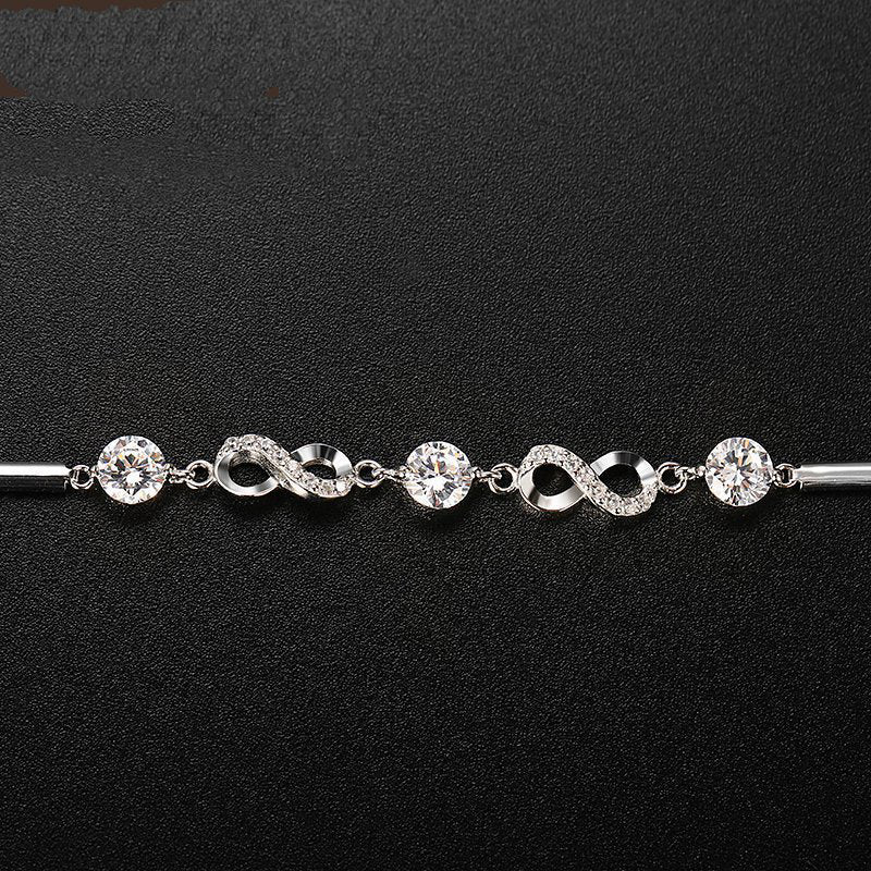 Pulsera Plata Lazo Infinito