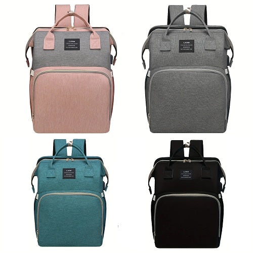 Pañalera Back Pack Cama con Antimosquitos